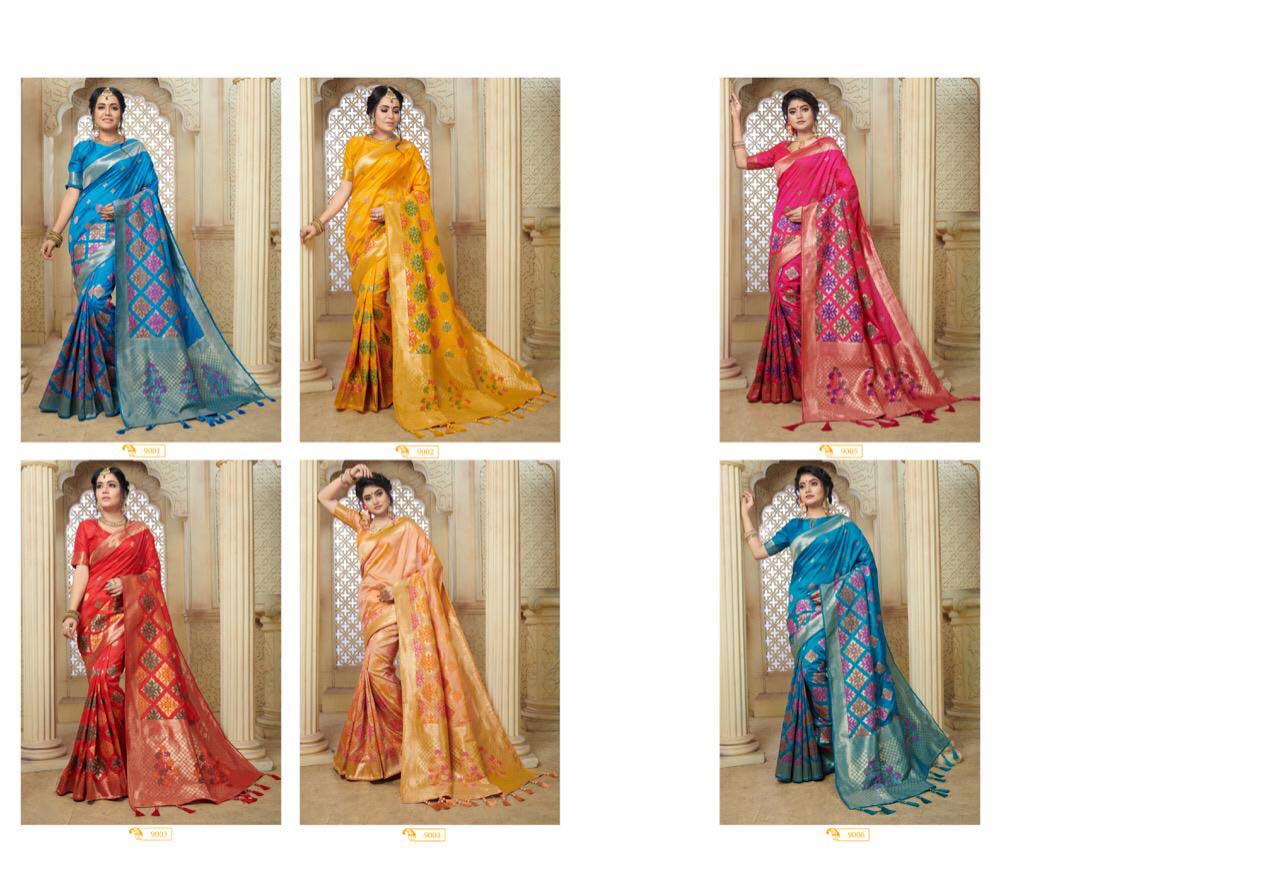 Pihuu Vol-9 The Kazo Banarasi Art Silk Saree Pihuu Vol-9 The Kazo Banarasi Art Silk Saree